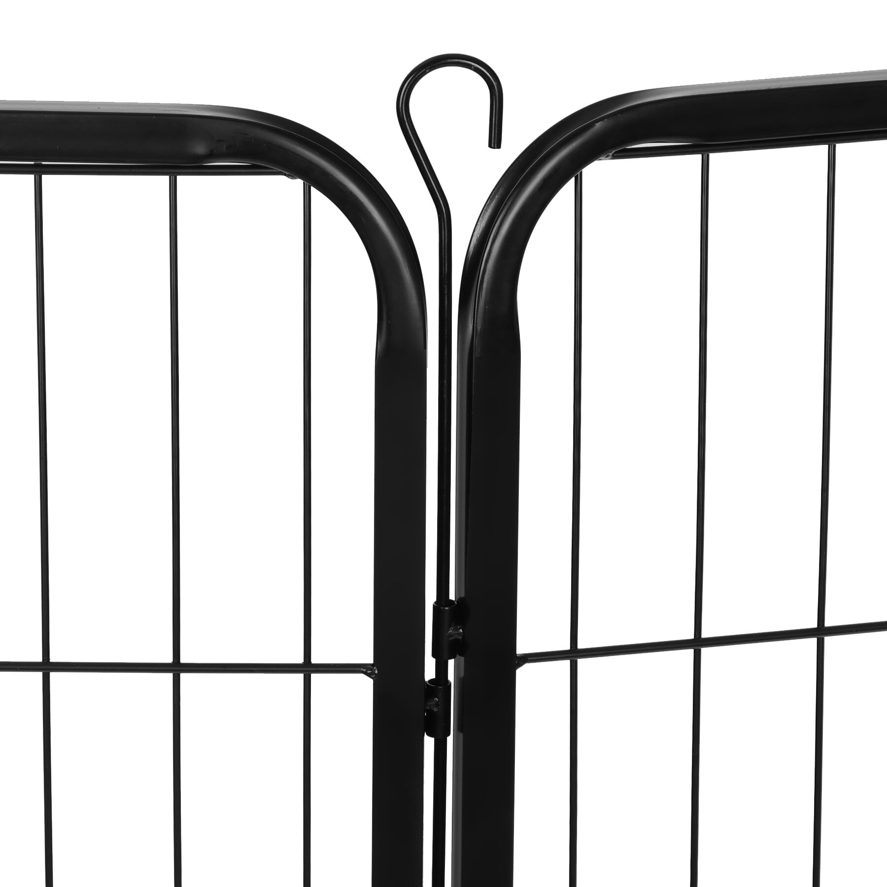 HomGarden 8 Panels 40'' Height Large Dog Playpen, Portable Puppy Exercise Pen Indoor Outdoor Dog Fence W/ Doors