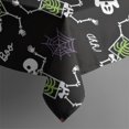 thumbnail image 5 of Halloween Skeleton Ghost Pattern Square Tablecloth,Waterproof Square Table Cover,Wipeable Spillproof Washable Table Cover for Home Kitchen Party Decor 60"x60"(152x152cm), 5 of 6