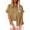 Khaki, variant on Tbopshirt Tops for Women,Women's Tops Fashion Solid Button Shirt Female V-Neck Loose T-shirt Blouse Tops