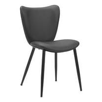 Prestige Dining Chair Black Dining Chair, Modern Style, Plush and durable faux leather fabric, Plywood, Indoor Dining