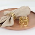 thumbnail image 3 of 6pcs Holiday Napkin Holders Add Elegance To Your Table With Golden Hollow Napkin Rings For Parties And Special Occasions!, 3 of 5