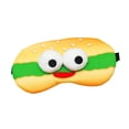 thumbnail image 4 of Bunblic Cartoon Kids Eye Blindfold Blocking Light Comfortable Eye Cover Soft Eyeshade Sleeping for Travel Relax Midday Rest Burger pattern, 4 of 8