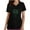 AB-Black, variant on lcziwo 2025 Scrub Tops for Women St. Patrick's Day Stretchy Scrubs Summer Casual V Neck Shrits Holiday Short Sleeve Work Top with Pockets Black L Vacation Sales