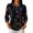 BlackB&02#0702p, variant on Halloween Women Polo Shirt Funny Pumpkin Ghost Spider Web Women Golf Shirts Fall Winter 3/4 Length Sleeve Womens Pullover Tops Black M