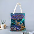 thumbnail image 2 of Inspector Gadget Bolso de tela con estampado de lienzo para mujer, bolsa de compras reutilizable y estética, con cremallera interior, regalo para mujer,40*45cm., 2 of 6
