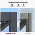 thumbnail image 5 of PURPLE LEAF Louvered Pergola 13' x 30' Large Patio Aluminum Pergola Modern Outdoor Pergolas with Adjustable Hardtop Roof for Poolside Estate Patio Party, 5 of 9