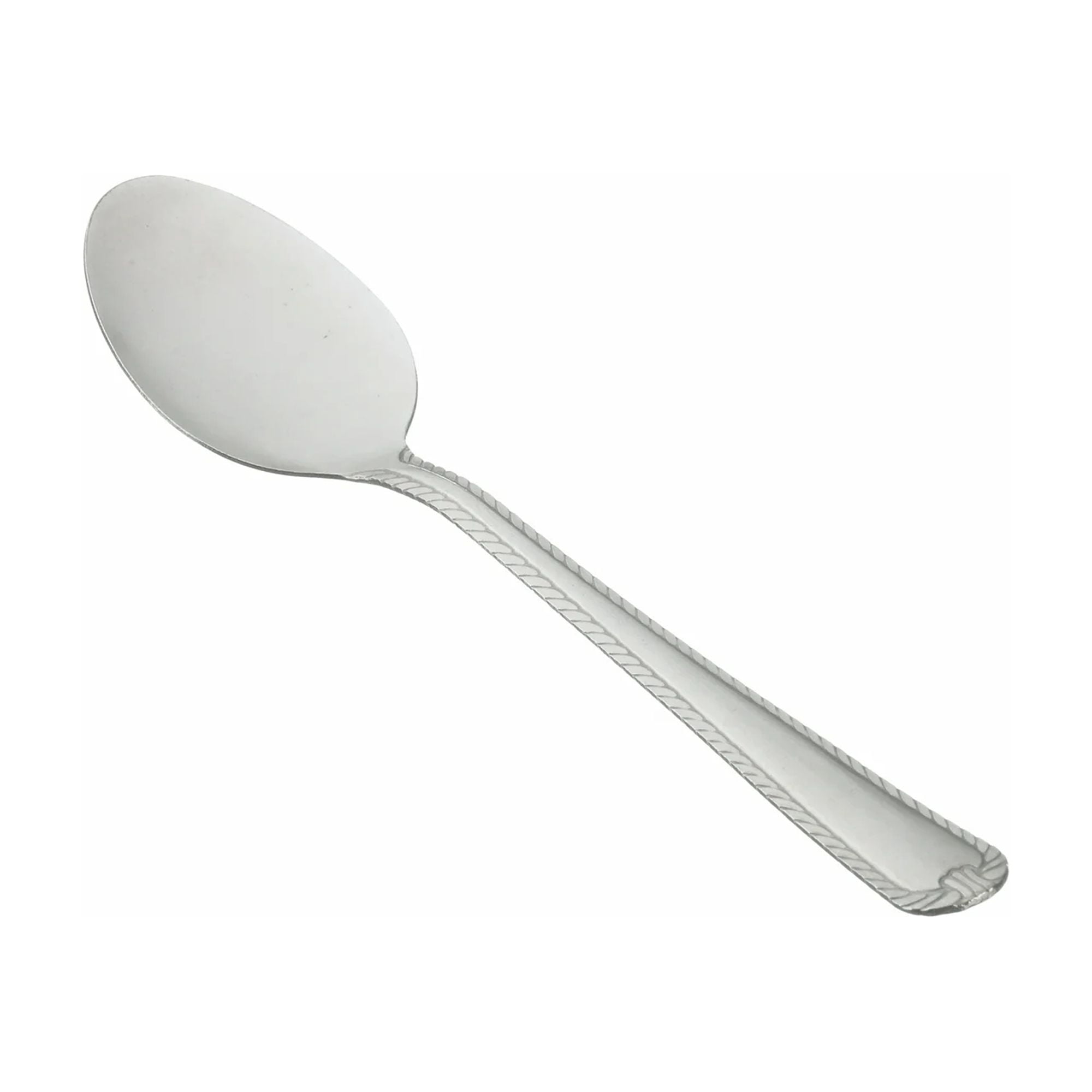 (2 pack) Mainstays Lace Stainless Steel Silver Adult Dinner Spoon, 4- Piece Set
