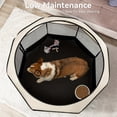 thumbnail image 6 of Large Indoor/Outdoor Portable Octagonal Pet Cage, Foldable Scratch-Resistant Oxford Cloth Pet Enclosure & Tent, Dog Crate Cat Whelping Bed, Easy to Store for Travel & Camping, Merry Christmas, 6 of 12
