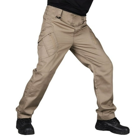Men's Outdoor Tactical Pants Mountaineering Trousers Scratch Resistant And Durable Leisure Trousers Special Forces Training Pant Khaki 2xl