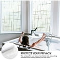 thumbnail image 4 of sasyxdc Arthome Blinds Privacy Window Film Static Cling  Sticker Removable No Glue UV Protection Heat Control Window Tint Vinyl for Living Room Home Office Frosted Stripe 60 x 400cm gtr, 4 of 7
