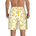 thumbnail image 3 of Kdxio Banana Pattern Mens Casual Shorts - Drawstring Summer Beach Sports Shorts for Men, 3 of 9
