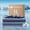 Navy Blue, variant on Ivory White Cooling Fitted Sheet Cal King Only 16" Deep Pocket | Q-Max 0.4 Ice Silk, 1 Piece Cooling Fitted Sheet For Hot Sleepers, For Couples & Adults, 360 Elastic No Slip Bottom Sheet