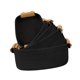 thumbnail image 3 of Juego de 5 cestas tejidas para decoración del hogar, cesta para juguetes, ropa y toallas. Negro, 3 of 9
