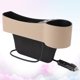 thumbnail image 5 of EeaseMX Organizador universal para el hueco del asiento del coche, con bolsillo lateral para el pasajero, cargador USB doble, portavasos y almacenamiento automático (beige), 5 of 7