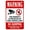Warning Sign 3, variant on Warning This Property Protected By Video Surveillance Private Driveway Sign - 8"x12", Driveway Security Metal Decor for Business Walls, Safety Zones
