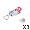 thumbnail image 1 of DYNWAVECA 3xClamp Draw Latch Pull Lock Fastener Over Centre Lock Trailer Truck S Size 3 Pcs, 1 of 10