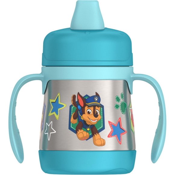 Thermos Kids 7 oz Stainless Steel Sippy Cup with Handles, Paw Patrol