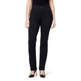 thumbnail image 1 of Pantalones Gloria Vanderbilt Amanda Ajustados de Tiro Alto en Negro Talla 24 Plus, 1 of 5