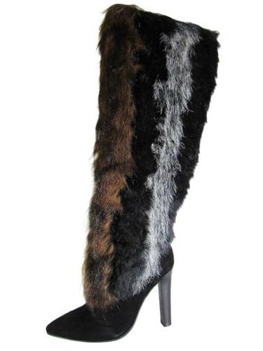 womens faux fur boots