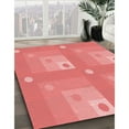 thumbnail image 2 of Ahgly Company Indoor Square Patterned Fire Engine Red Area Rugs, 5' Square, 2 of 6