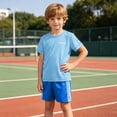 thumbnail image 6 of CAZOFW Toddler Boys Athletic Sets,Mesh,Breathable,Quick-Drying Tee Top and Basketball Shorts Set,2 Piece,Size 2-3t, 6 of 9