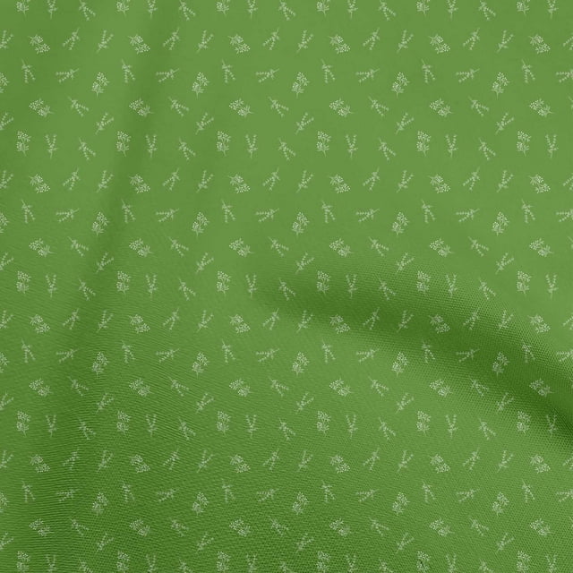 oneOone Polyester Spandex Green Fabric Plants In Vase Sewing Craft Projects Fabric Prints By Yard 56 Inch Wide
