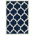 thumbnail image 2 of SAFAVIEH Chatham Freddy Geometric Wool Area Rug, Dark Blue/Ivory, 2' x 3', 2 of 8