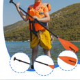 thumbnail image 4 of Siruishop Pagaie de Planche Réglable 3 Sections pour Canotage Sports Nautiques de Plein Air Surf Orange, 4 of 8