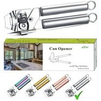 ReaNea Can Opener, Stainless Steel Smooth Edge Manual Can Opener Hand Held
