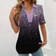 thumbnail image 2 of Camiseta de Manga Corta Impresa Casual para las Mujeres, Camisetas Cortas para las Mujeres Primavera Verano, 2 of 5