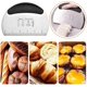 thumbnail image 4 of Máquina cortadora de masa con raspador, máquina cortadora de masa de acero inoxidable, raspador de masa con mango antideslizante y regla de medición, raspador de alimentos de mesa de metal, 4 of 5