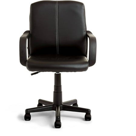 Mainstays Leather Mid-Back Rolling Swivel Office Chair