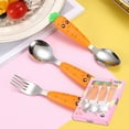 thumbnail image 1 of Nomeni Tableware 304 Stainless Cute Carrot Kids Tableware Set, 1 of 6