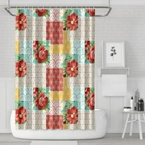 Waterproof Pioneer Shower Curtain 72x72 Inch Boho Style Polyester Unique Shower Curtain for Bathroom Hotel Home Decor with 12 Plastic Hooks