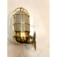 thumbnail image 6 of Vintage Wall Mount Solid Swan Bulkhead Sconce Light Fixture Nautical Brass, 6 of 7