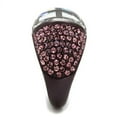 thumbnail image 4 of IP Dark Brown (IP coffee) Stainless Steel Ring with AAA Grade CZ in Clear for Women Clear Stone Color Style TK1692DC Size 9, 4 of 4