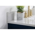 thumbnail image 4 of 36 inch single bathroom vanity in blue with backsplash, 4 of 8