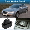 thumbnail image 2 of Interruptor de ventana eléctrica Unique Bargains para Hyundai y Kia Sonata, interruptor de control de ventana ABS negro, lado trasero izquierdo y derecho, 2 of 7