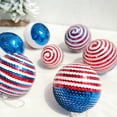 thumbnail image 3 of American Flag Themed Sequin Sphere, Decorative Hanging Ornaments, Outdoor Hanging Decor, Independence Day Party Supply, Rear View Mirror Accent, 1 Pc, 3 of 3