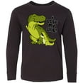 thumbnail image 3 of Inktastic I Love my Dad with Baby and Daddy Tyranasaurus Rex Long Sleeve Youth T-Shirt, 3 of 5