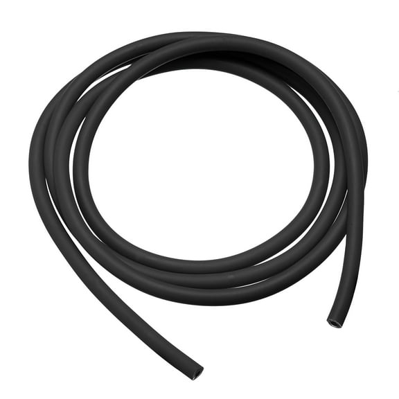 Uxcell Natural Latex Rubber Tubing 1.7mm ID 4.5mm OD 3.3ft Black Highly Elastic for Sports Exercise Fitness