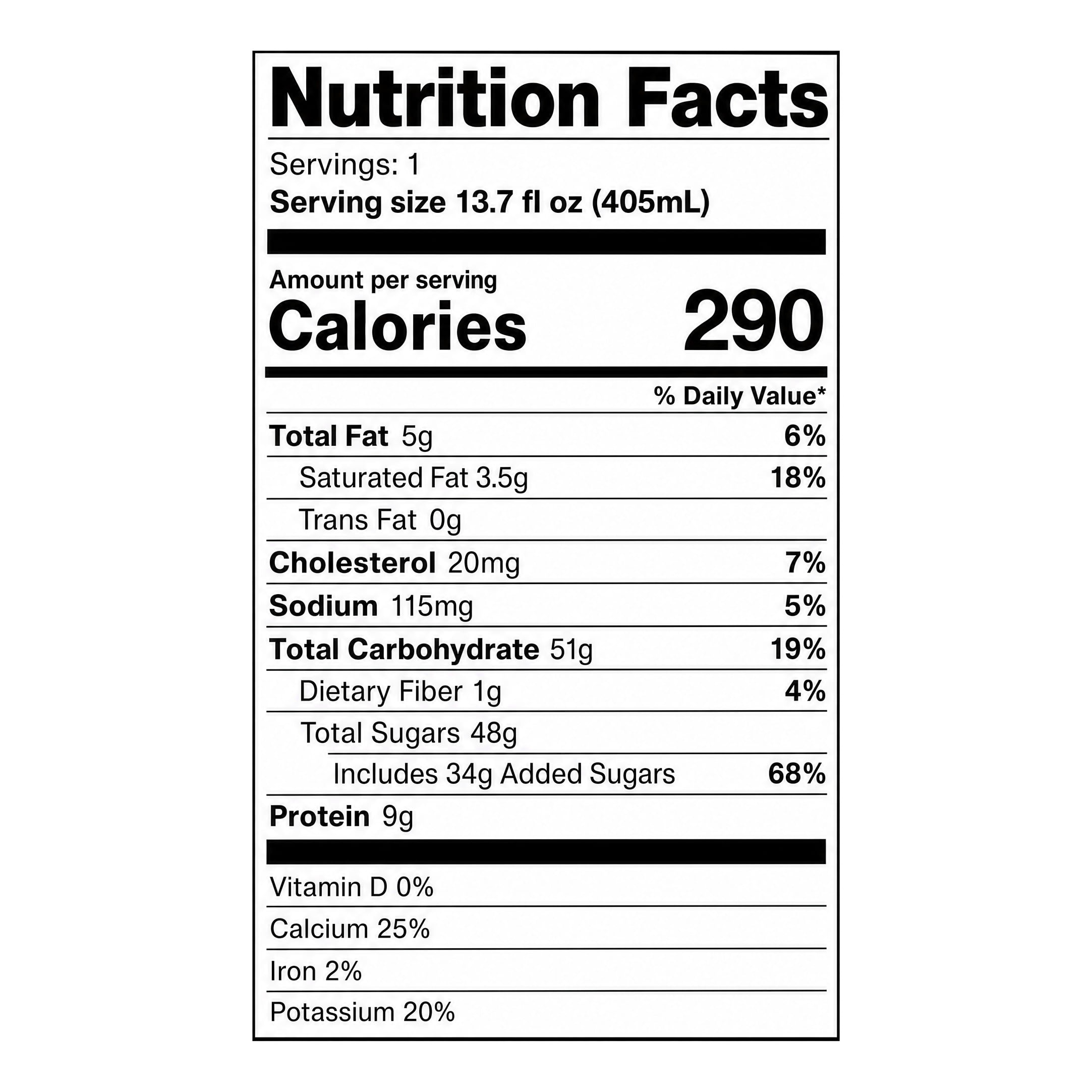 Great Value Iced Caramel Latte Coffee and Milk Beverage, 13.7 fl oz
