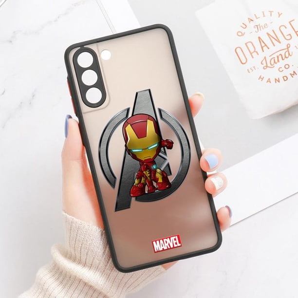 Marvels Vengadores Un Logotipo Ironmans Yodas Armadura De Silicona A Prueba De Golpes Funda De Teléfono Para Samsung Galaxy S23 Ultra 5G Fundas S20 S21 FE S22 Plus Negro Transparente Mate Cubierta Tra