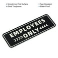 thumbnail image 4 of Uxcell Employee Only Sign 9"x3" Self Adhesive Staff Only Sticker Black, 4 of 6