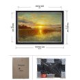 thumbnail image 6 of DECORARTS - Sunset Over a Danish Fjord by Peder Mork Monsted. Classic painting Reproduction,Giclee Print on Canvas. Ready to Hang Framed Wall Art for Wall Decor.Total Framed Size: W 39.25" x H 27.25", 6 of 6