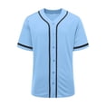 thumbnail image 5 of Lutiedan Boys Baseball Jersey Button Down Hip Hop Sport T Shirts V Neck Short Sleeve Quick Dry Casual Sport Tops Size 3-15, 5 of 6