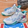 thumbnail image 6 of Sneakers, Men's High-top Basketball Shoes, Breathable Sports Shoes for Outdoor Street Fashion Trend, Anti-slip,  Youth Boys, Sports Competition Shoes for Adults Wear-,, 6 of 9