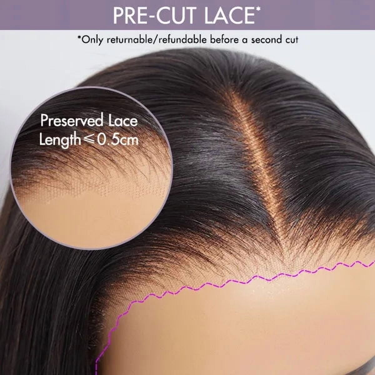 26in Water Wave 13x4 HD Lace Front Free Part Glueless Human Hair Wig Pre Cut Lace