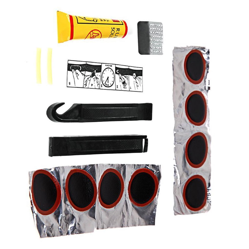 Mountain Bike Tire Repair Tools Tire Lever Inner Tube Tyre Patch Kit ...