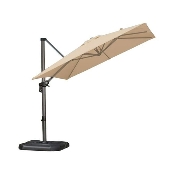 Garden Winds Custom Fit Replacement Canopy Top Cover Compatible with The Purple Leaf ZY04XHS08-KK 8' Square Patio Umbrella - Upgraded Performance RipLock 350 Fabric